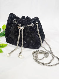 Stone Crossbody Bucket Bag