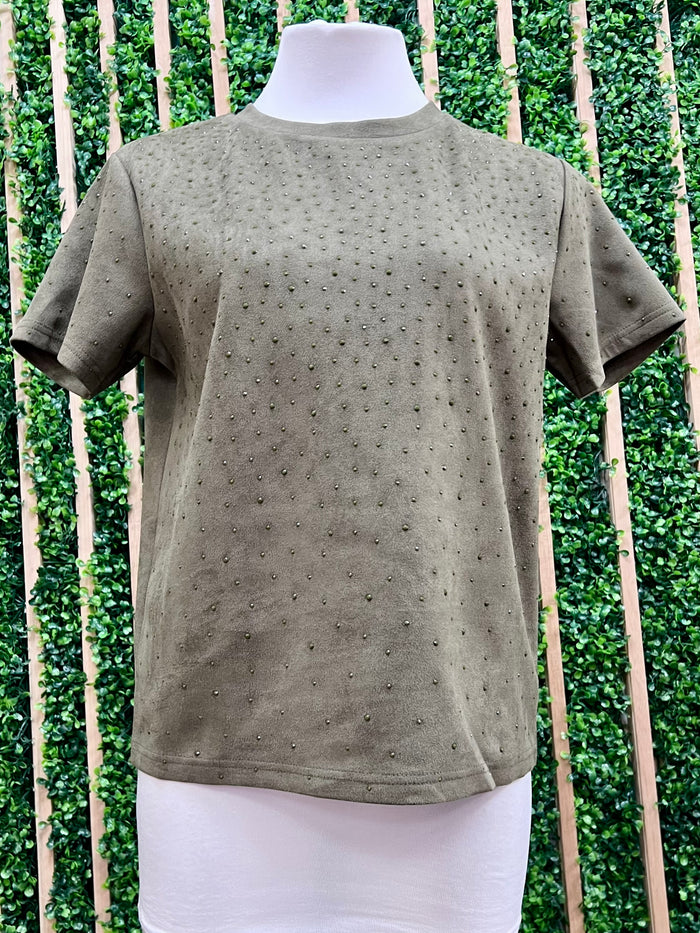 Crystal Studded T Shirt