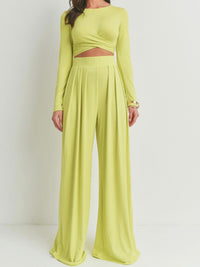 Long Sleeve Wrap Pant Set