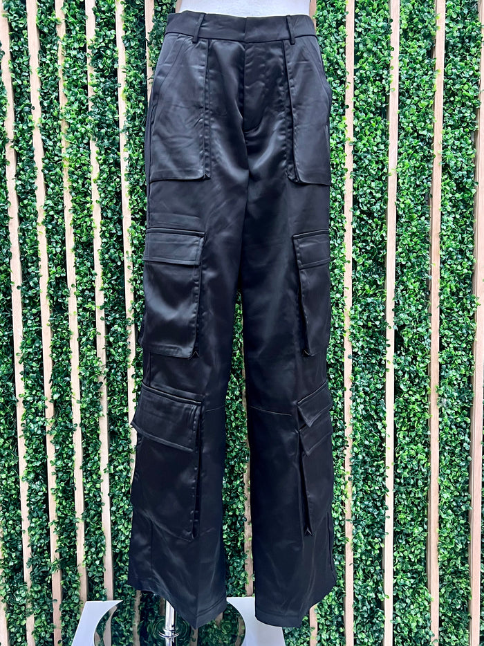 Silky Cargo Pants