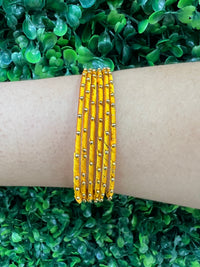 Multicolor Silk Bangle Set