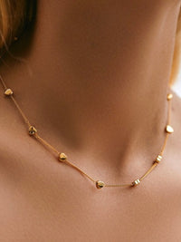 SS Multi Heart Charm Necklace