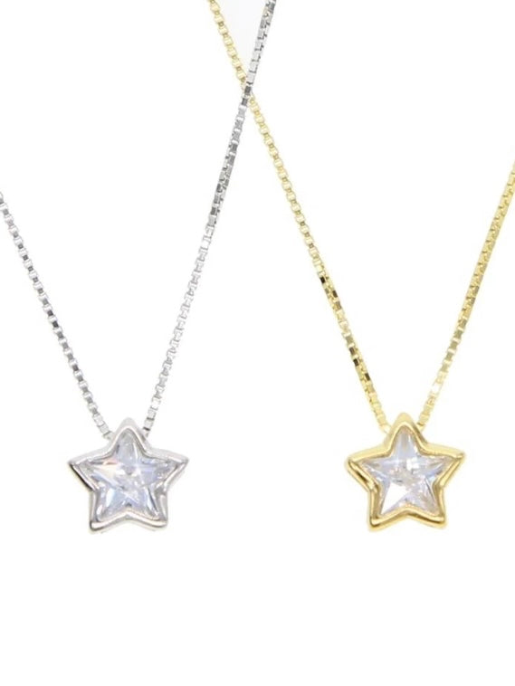 SJ Star Bezel Necklace