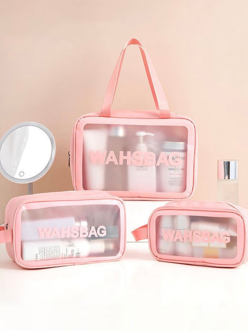 3 Set Travel Makeup Washbag