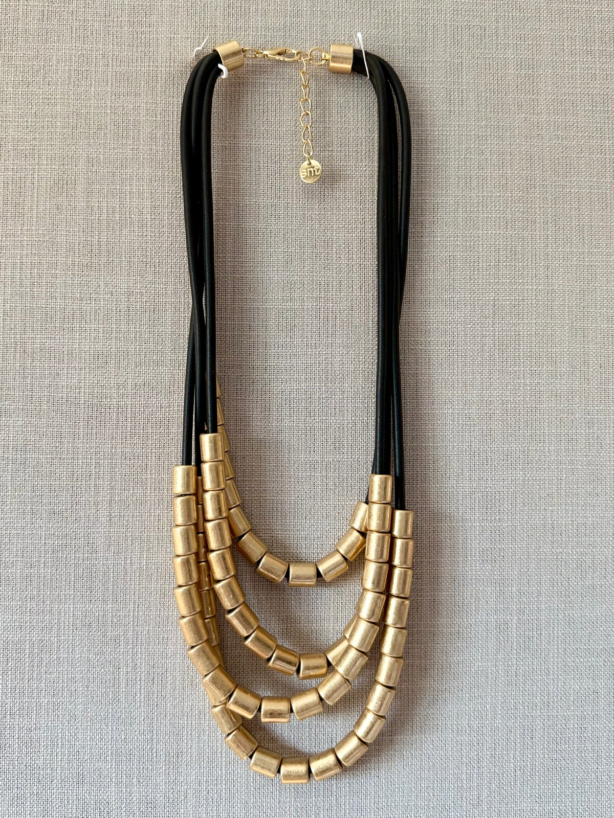 Multi Layer Beaded Rubber Necklace