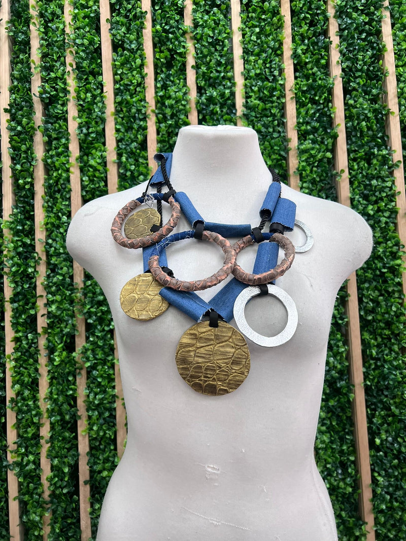 Adri Collection Leather Necklace
