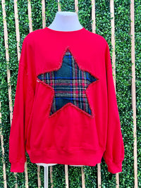 Plaid Star Sweater