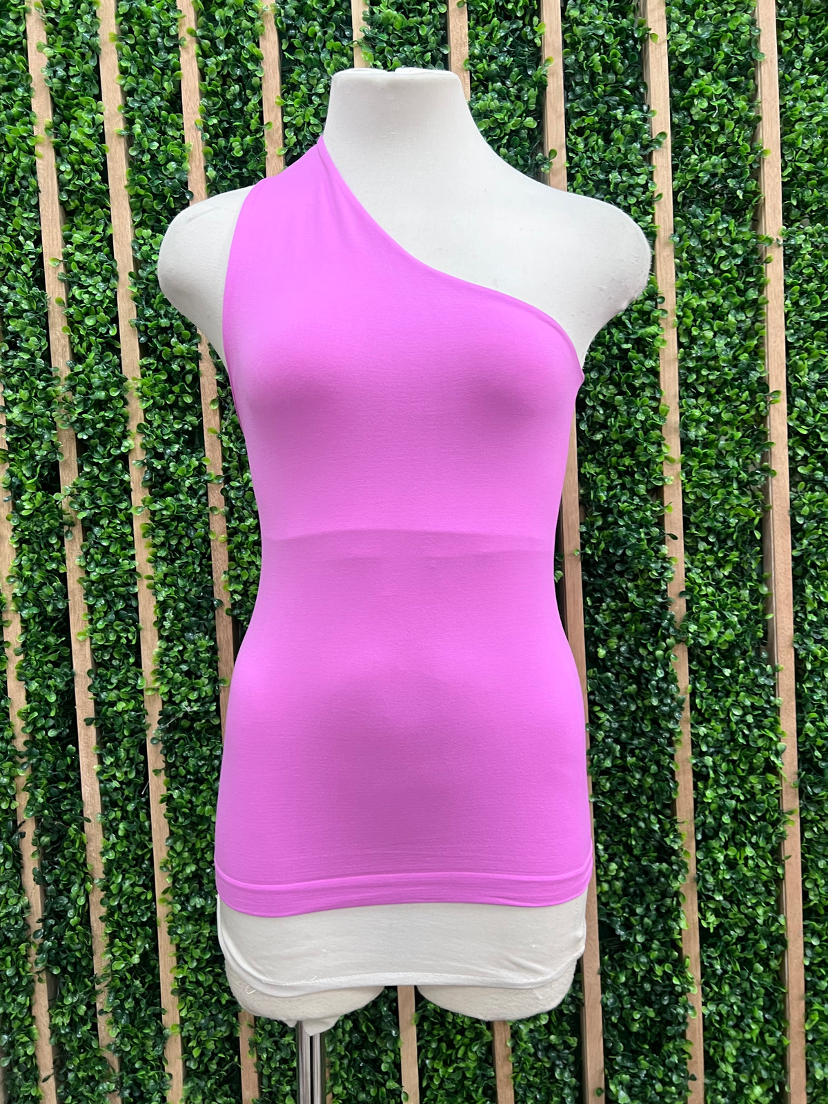 Clean Line One Shoulder Basic Top