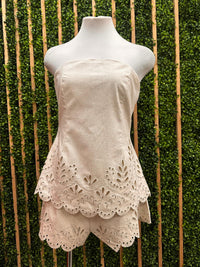 Embroidered Square Neck Top