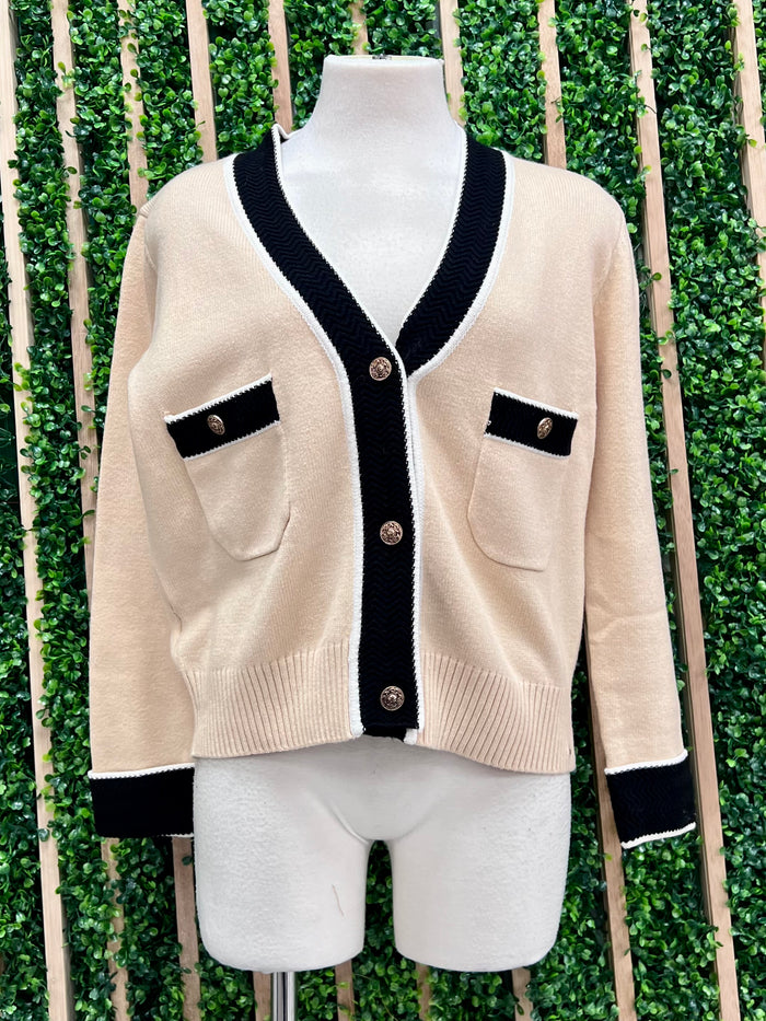 Beige Chanel Cardigan