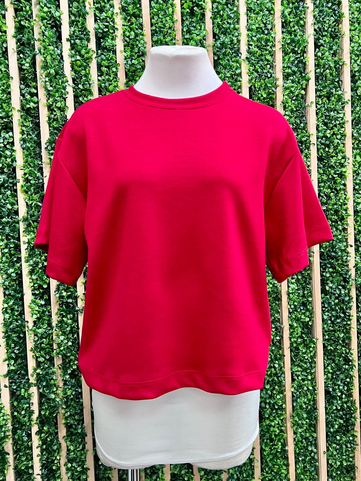 Modal Oversized Short Sleeve Shirt Top