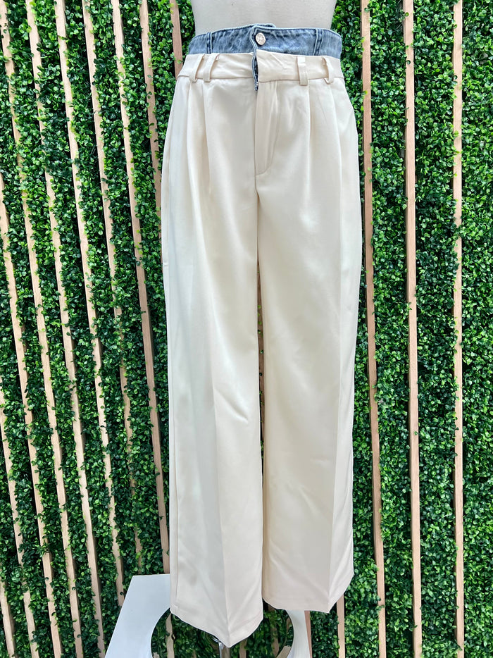Denim Waist Trousers