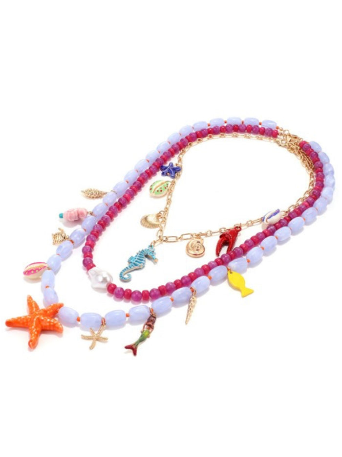 Coastal Charm Layered Necklace Set