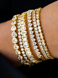 SJ Bezel Tennis Bracelet