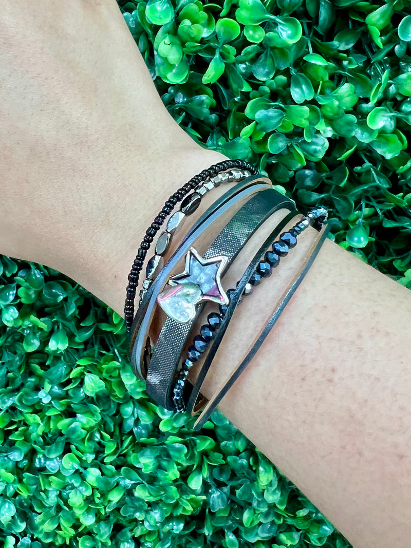 Leatherette Wrap Bracelets
