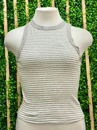 Striped Heavy Rib Tank Top