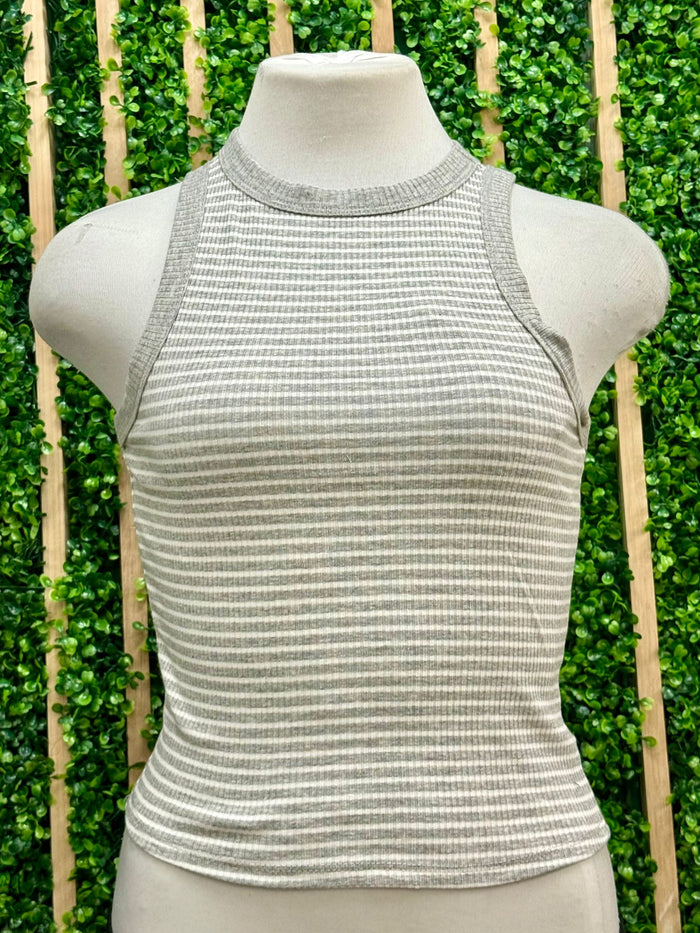Striped Heavy Rib Tank Top