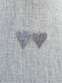 Crystal heart Stud Earrings