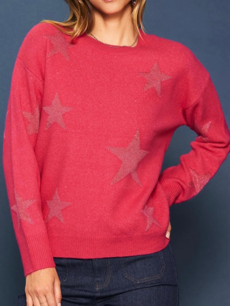 Beautiful Lurex Star Sweater