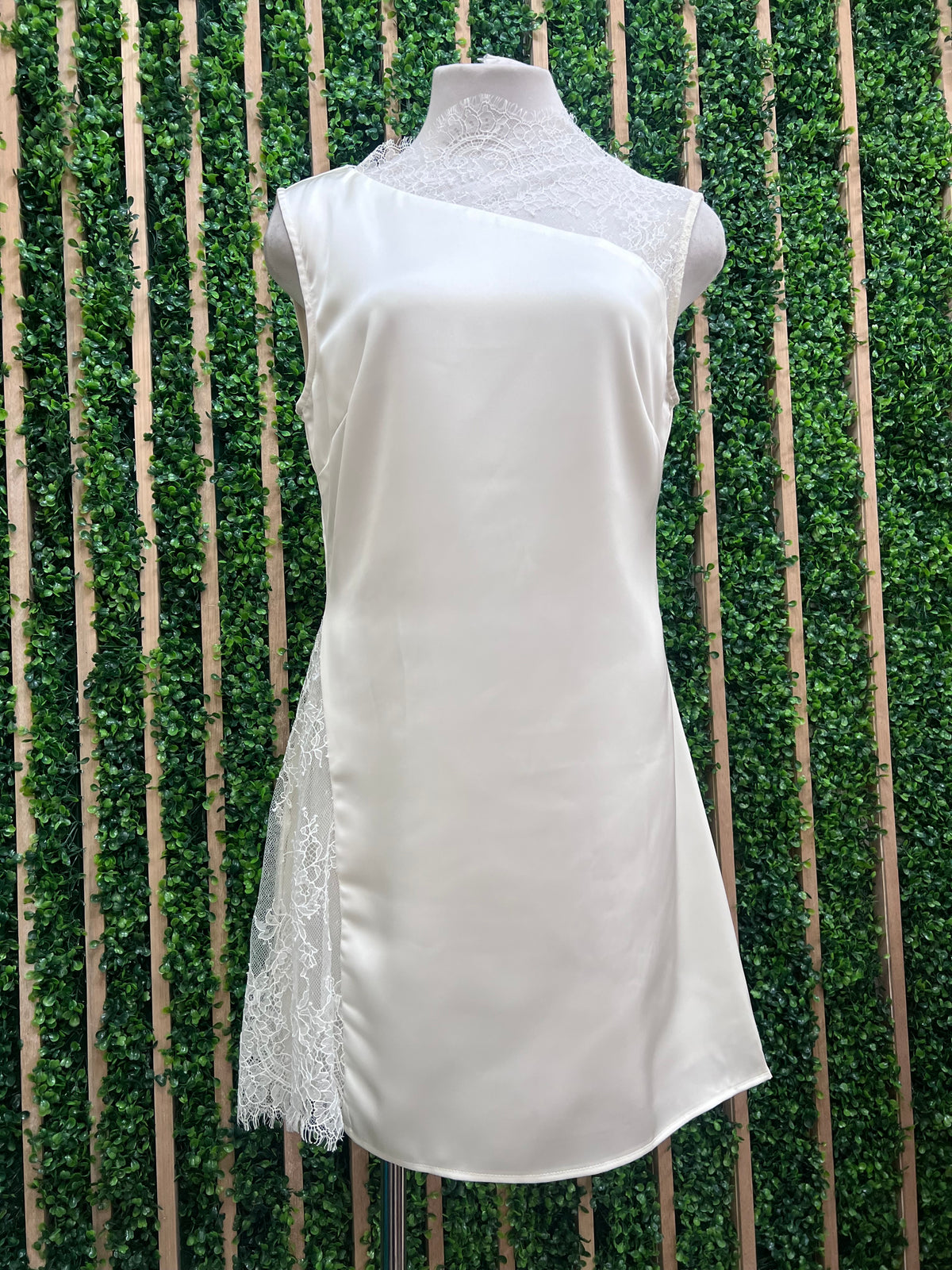Ivory Lace Affair Mini Dress