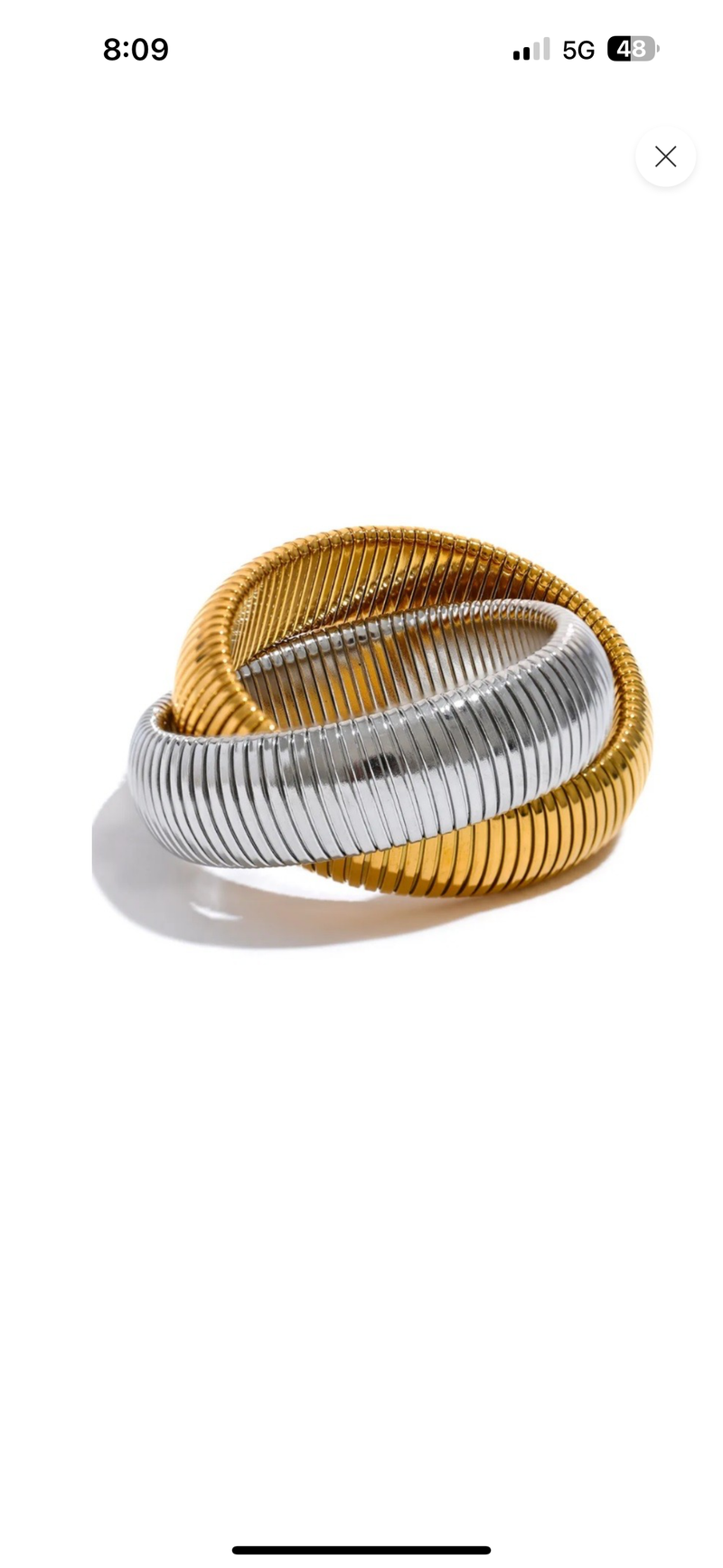 Dual Tone Cobra Bracelet