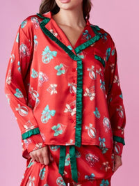 Holiday Gift Satin PJ Set