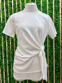 Modal Knot Short Sleeve Top
