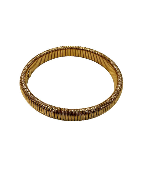 Gold Stainless Steel Coil Bracelet