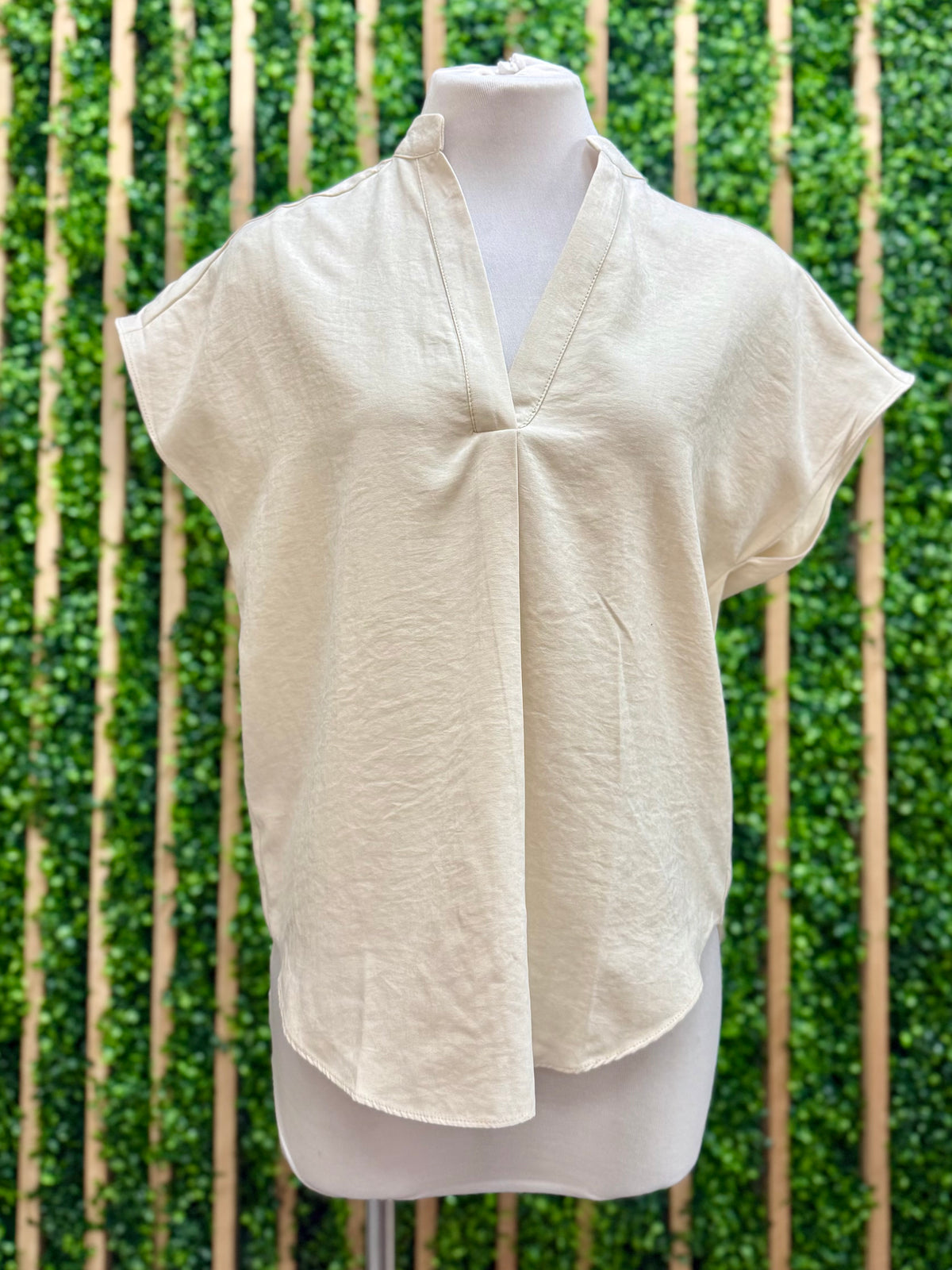 Soft Matte Drop Shoulder Blouse