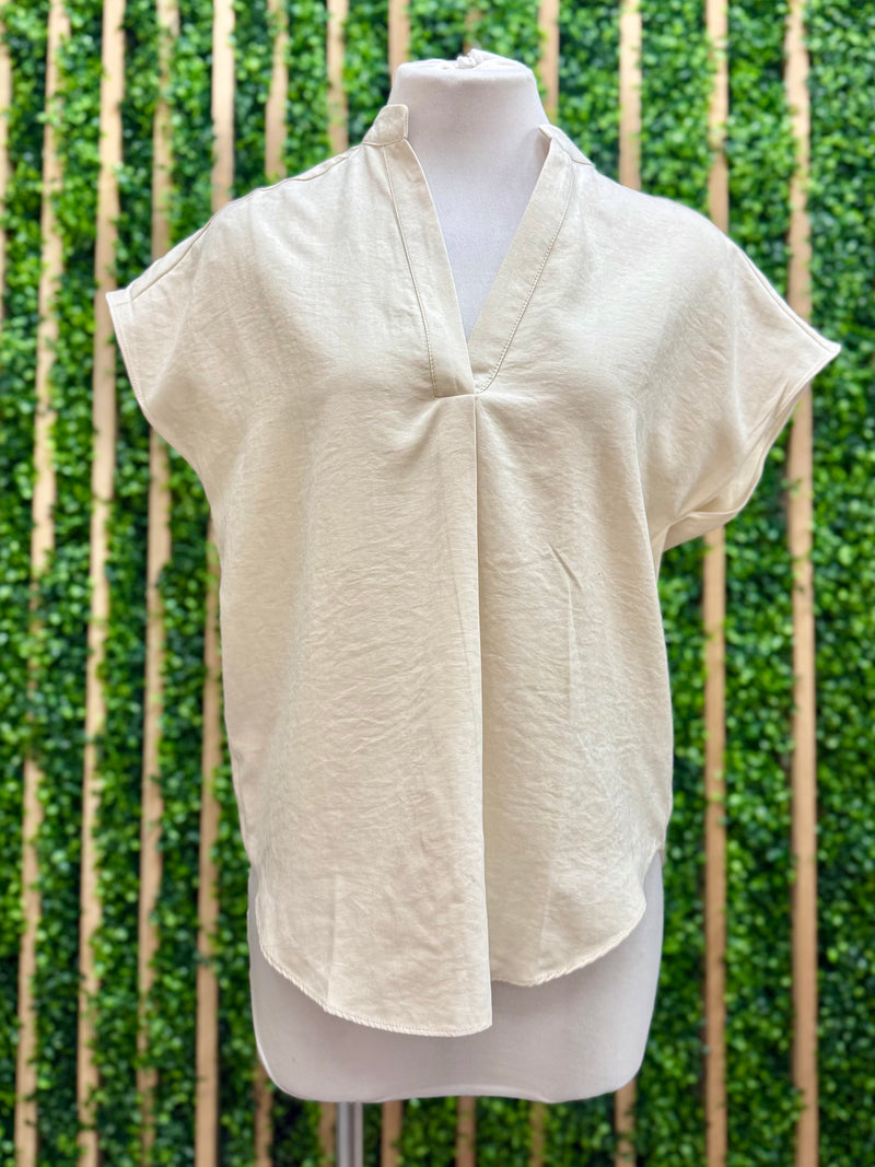 Soft Matte Drop Shoulder Blouse