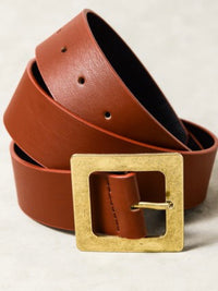 Classic Oversized Square Buckle Belt