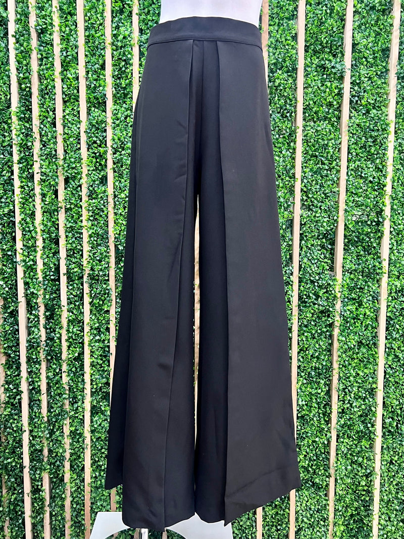 High Waist Wide Pleat Palazzo Pants