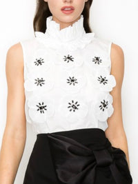 Exquisite Floral Organza Blouse