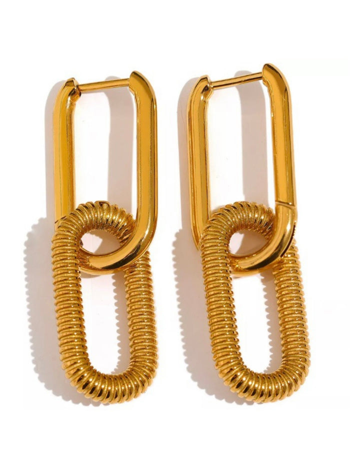 Hollow Drop Earring