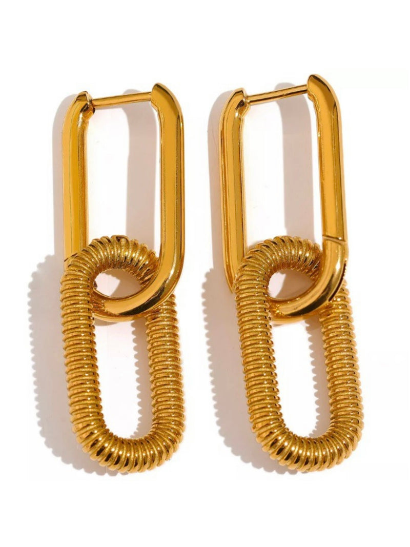Hollow Drop Earring