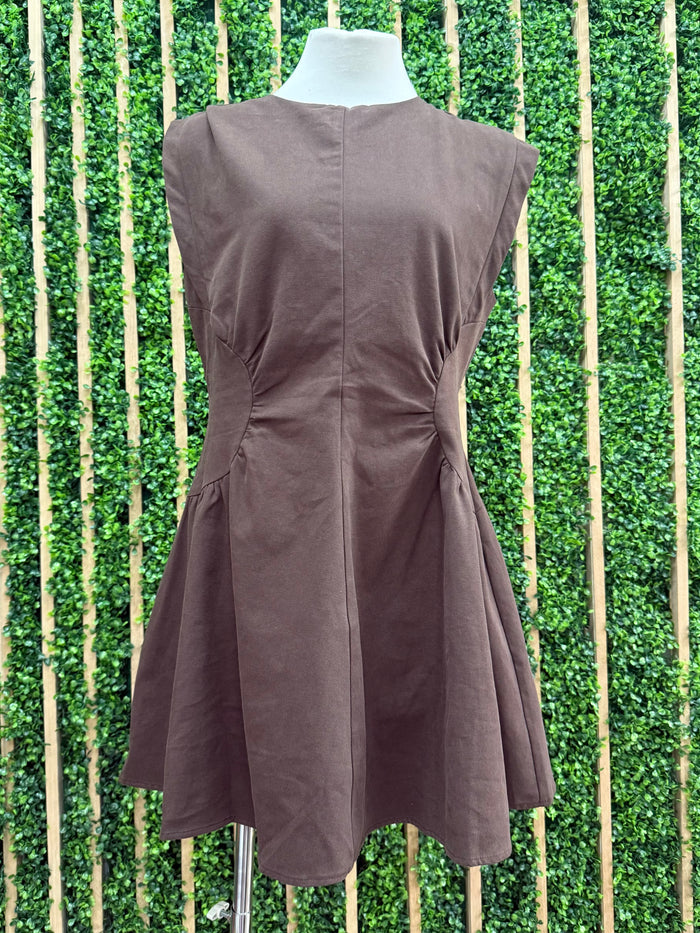 Structured Ruched Side Short Dress