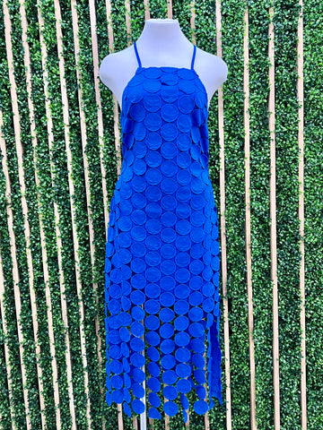 Gold Button Detail Knit Maxi Dress