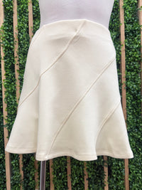 Panelled Modal Jersey Skater Skirt