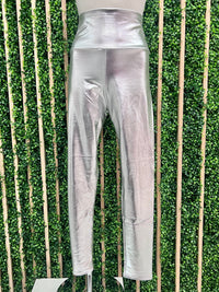 Metallic High Waist Leggings