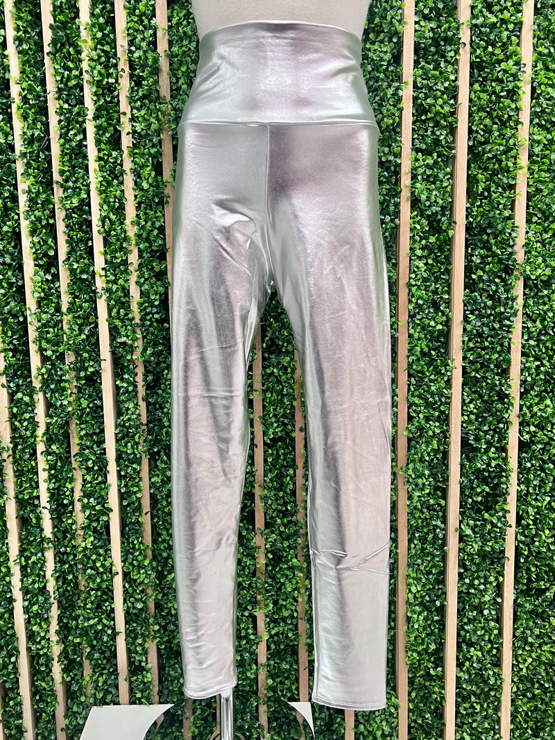 Metallic High Waist Leggings