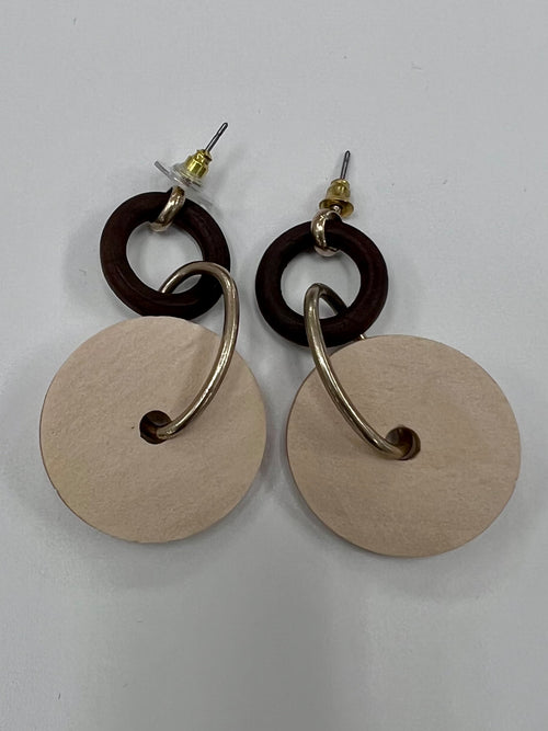 Wood Drop Earring