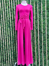 Long Sleeve Wrap Pant Set