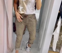 One Size Metallic Strikes Jogger