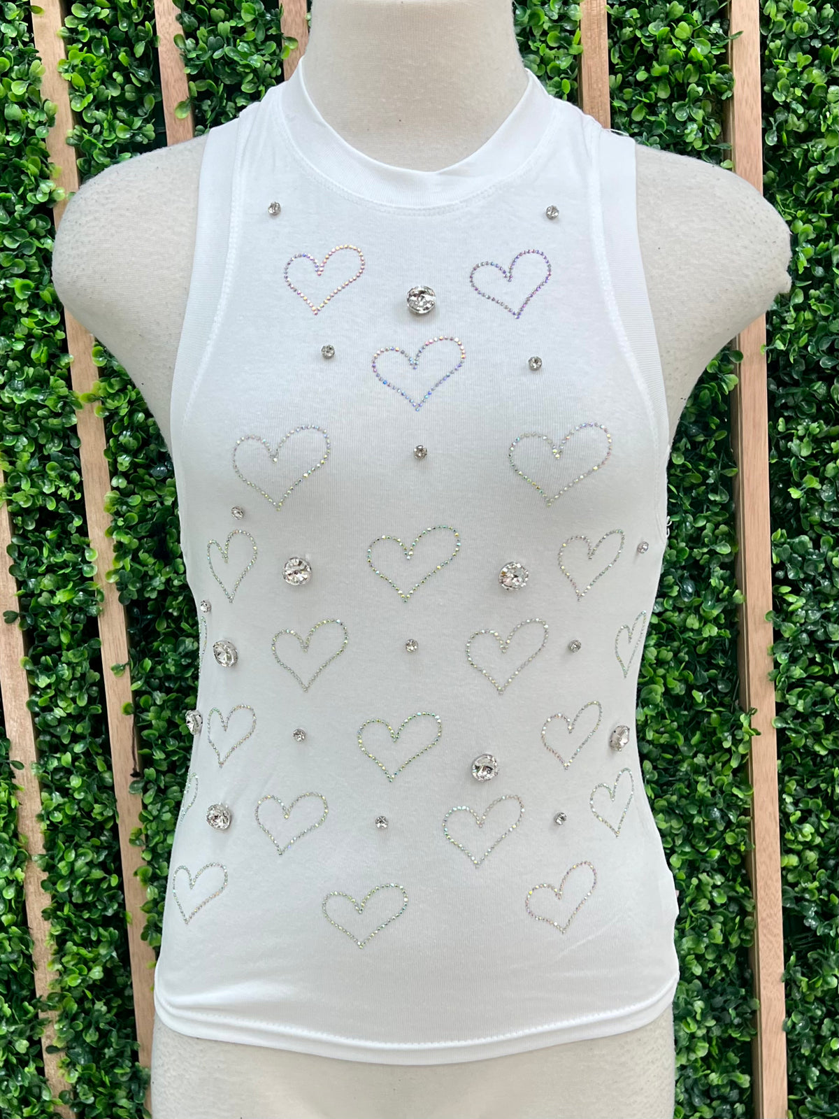 Crystal Multi Heart Cami