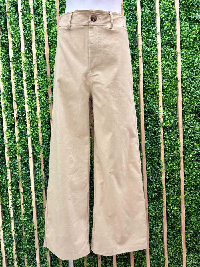 High Waist Straight Pants