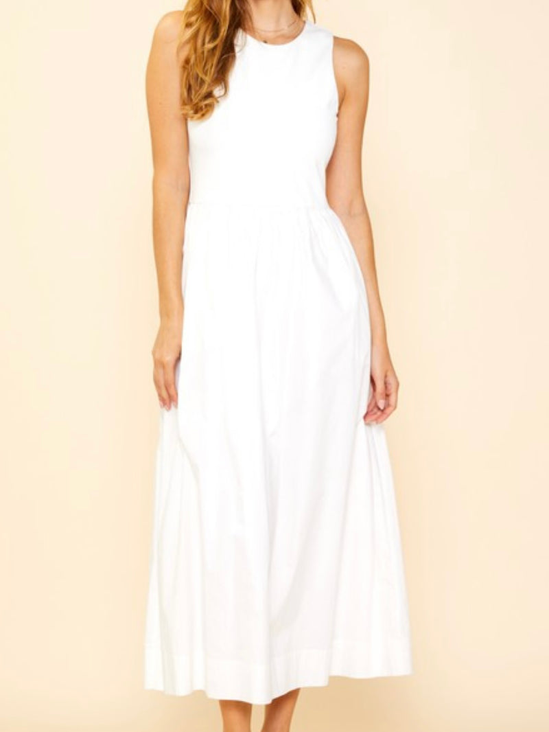 White Tank Midi Dress