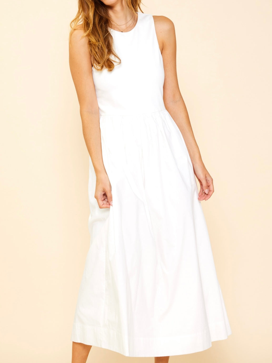 White Tank Midi Dress