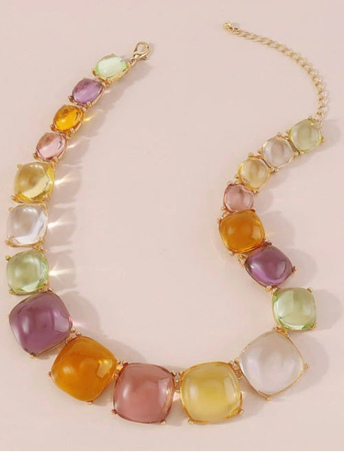 Jelly Stones Statement Necklace