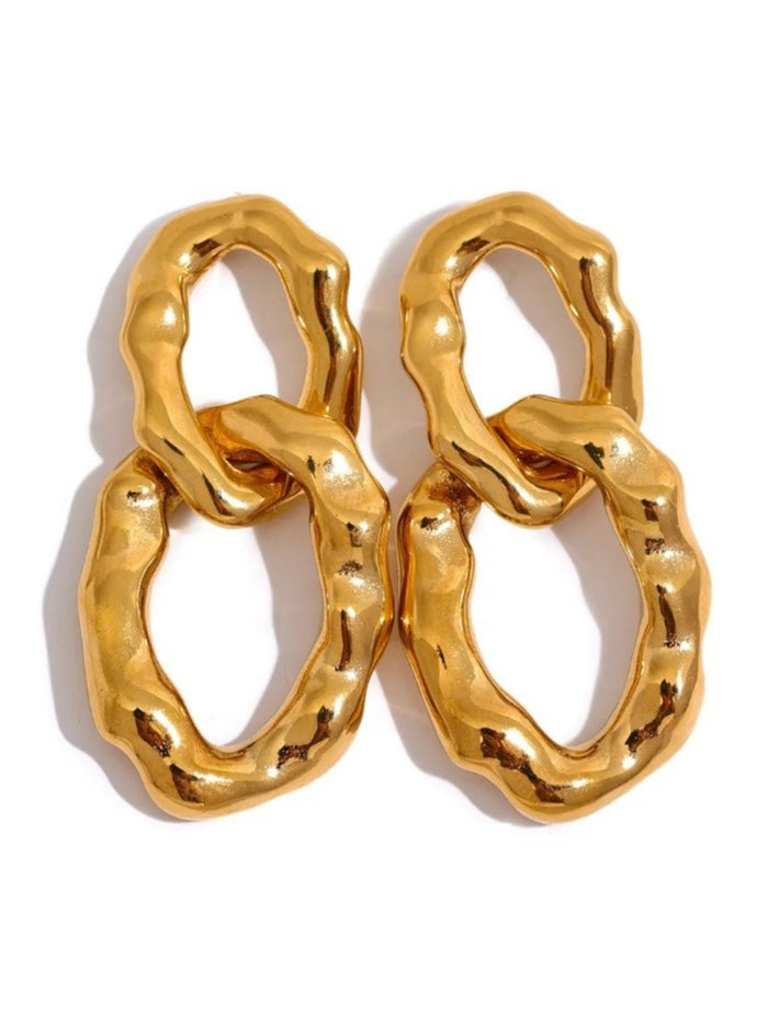 Textured Drop Earrings