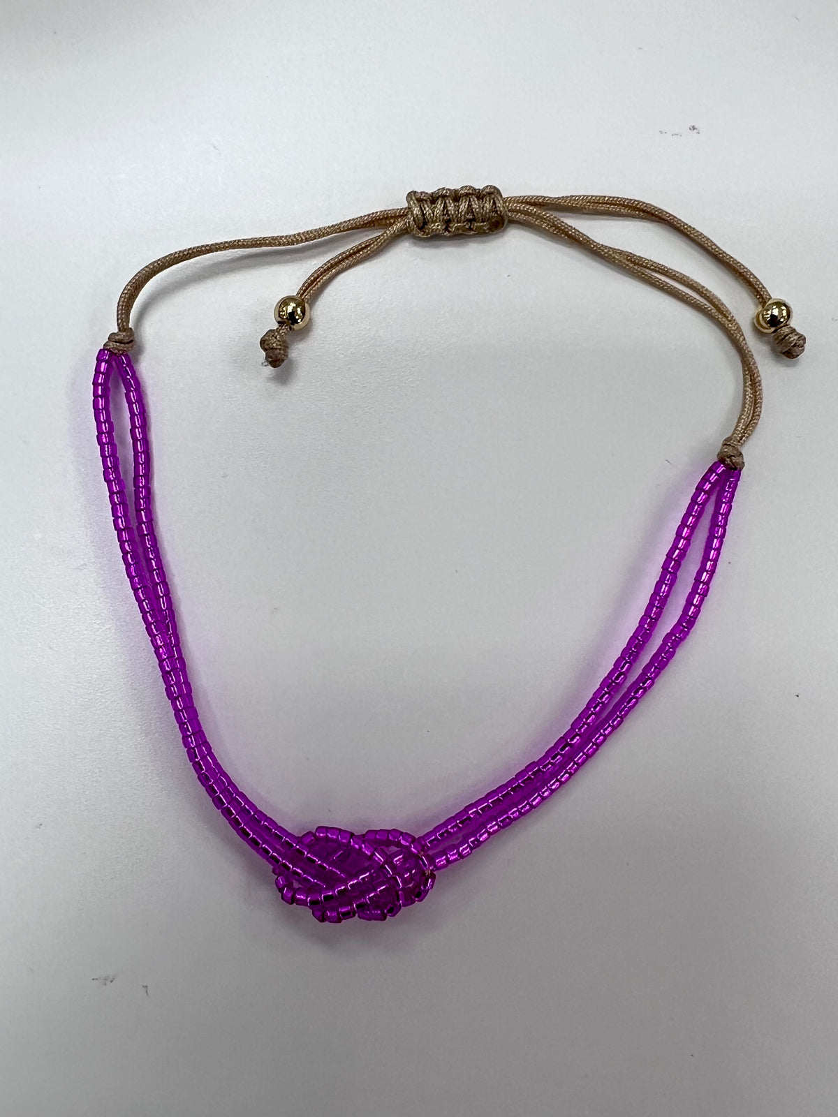 Beaded Knot Adjustable Friendship Bracelet